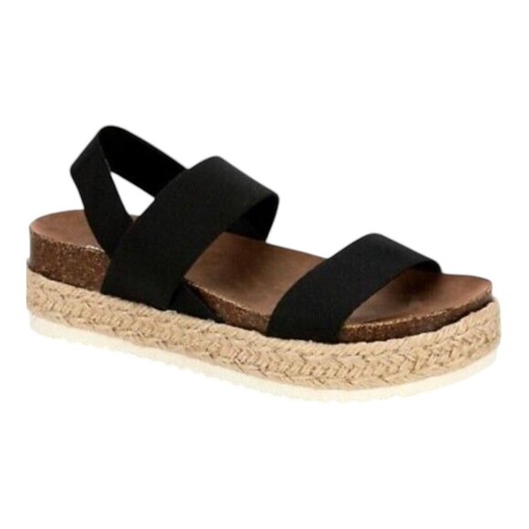Madden Girl Cassie Women’s Sandals Size US 8 Summer Spring Black Shoes Footwear - Picture 1 of 8